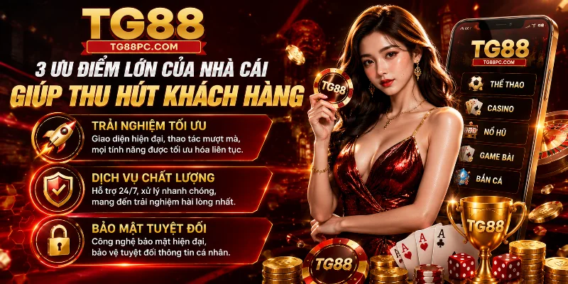 Minh họa 3 ưu điểm nổi bật giúp nhà cái thu hút khách hàng